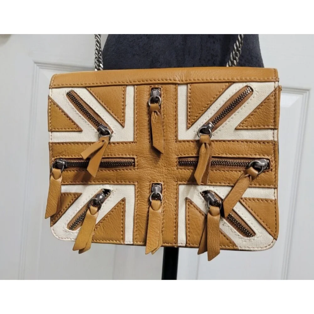 JC De Castelbajac Made‎ In Italy Flag Leather Purse